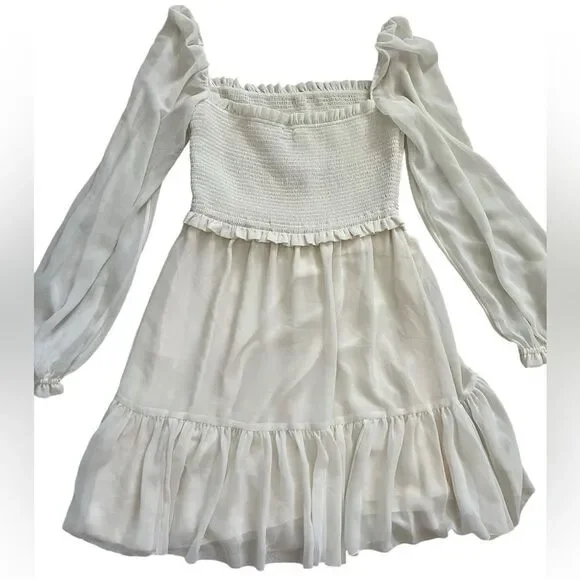 Aritzia Wilfred Tempest Dress in Light Birch size small - Picture 3 of 14